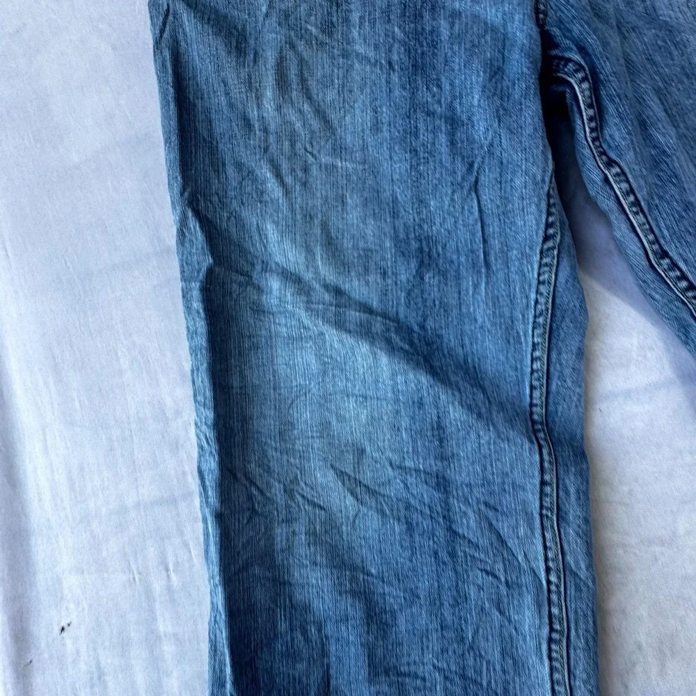 Vintage Old Navy Blue Jeans Men's 36x30 Blue Denim Cotton Wide Leg Loose Fit